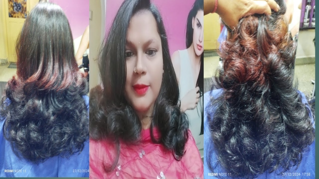 how to curl step cut hair - YouTube