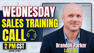 Wednesday Land Acquisitions Sales Training with Brandon Parker & Robin Seib