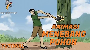 BELAJAR MEMBUAT ANIMASI GERAKAN MENEBANG POHON [TUTORIAL ADOBE FLASH]