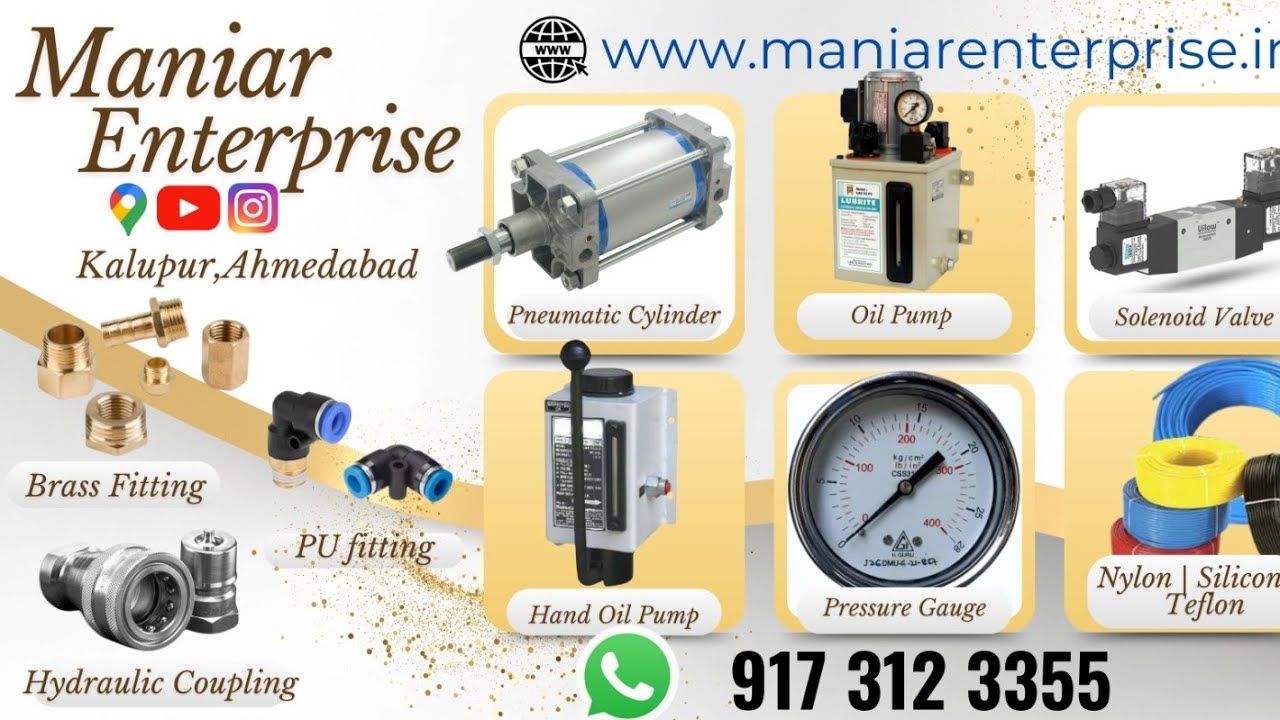 Hand operated lubrication oil Pump working
