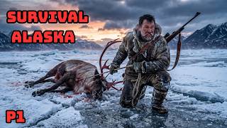 Alone in Alaska – Hunting Caribou, Ice Fishing & Living Off the Frozen Wild (P1)