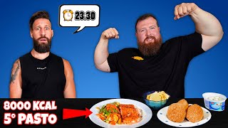 Provo la DIETA dello STRONGMAN PIÙ FORTE D'ITALIA (8000 Calorie) - Campione Italiano