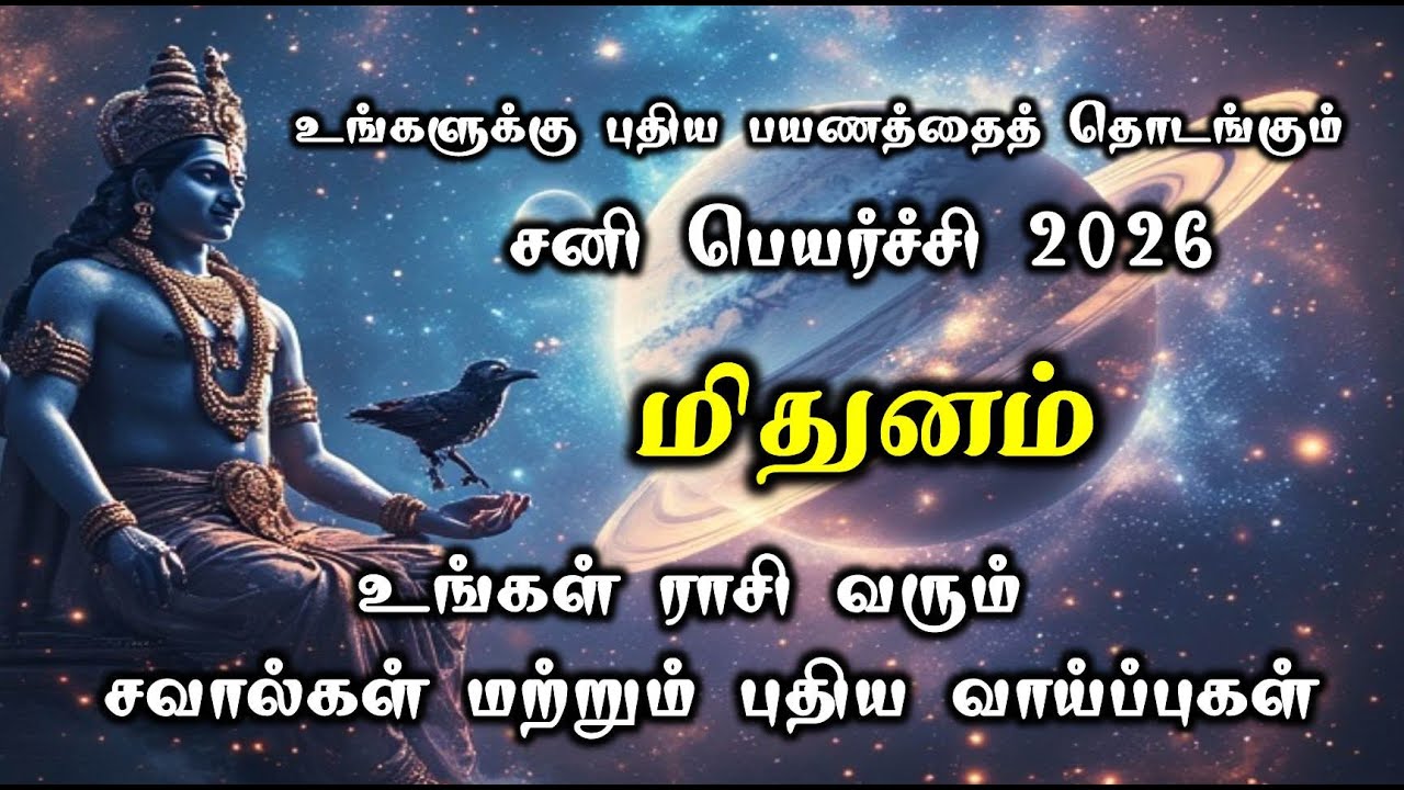 Mithunam Rasi | Sani Peyarchi Palan| சனி பெயர்ச்சி பலன் – மிதுனம் | ராசி பலன் | Gemini   #mithunam