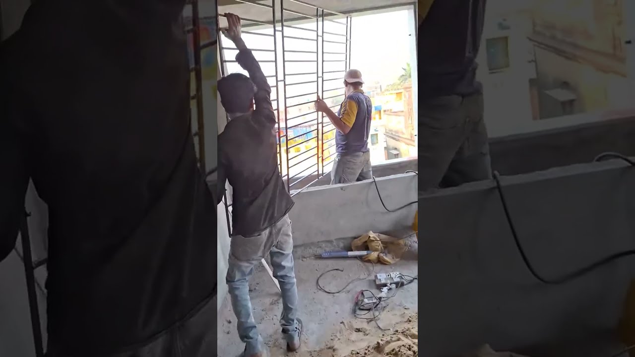 How to install windows grill  | khidki ka grill kaise lagaya jata hai 5 minut m