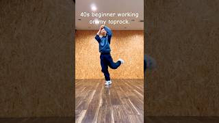 40s beginner working on my toprock. #breaking #bboy #toprock #beginner
