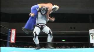 2009.06.13 BEST OF THE SUPER Jr. A-BLOCK TIGER MASK vs BLACK TIGER