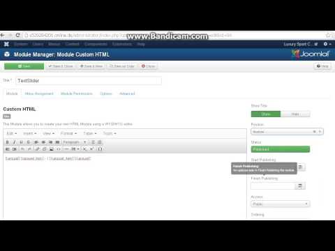 Helix ii Carousel code appears on frontend Joomla 3