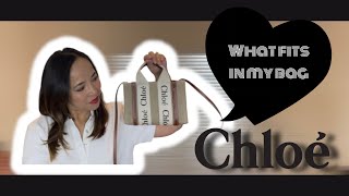 WHAT FIT'S IN MY BAG CHLOE WOODY MINI BAG