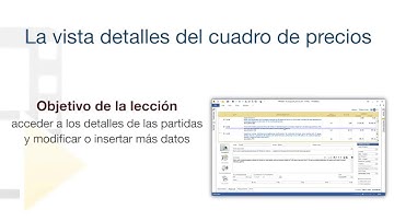 Tutorial de PriMus - La vista detalle del cuadro de precios - ACCA software