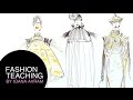 Fashion sketches inspired by BURNING MAN festival