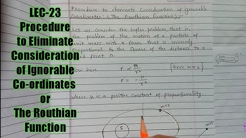 II Routhian Function II in Hindi