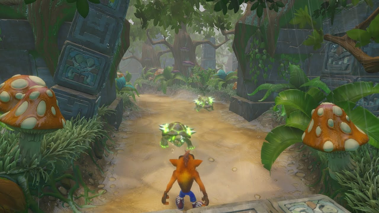 Level 1: Turtle Woods Platinum Relic (Crash 2)