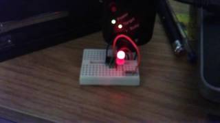 Simple flashing LED example for the PIC12F675 microcontroller