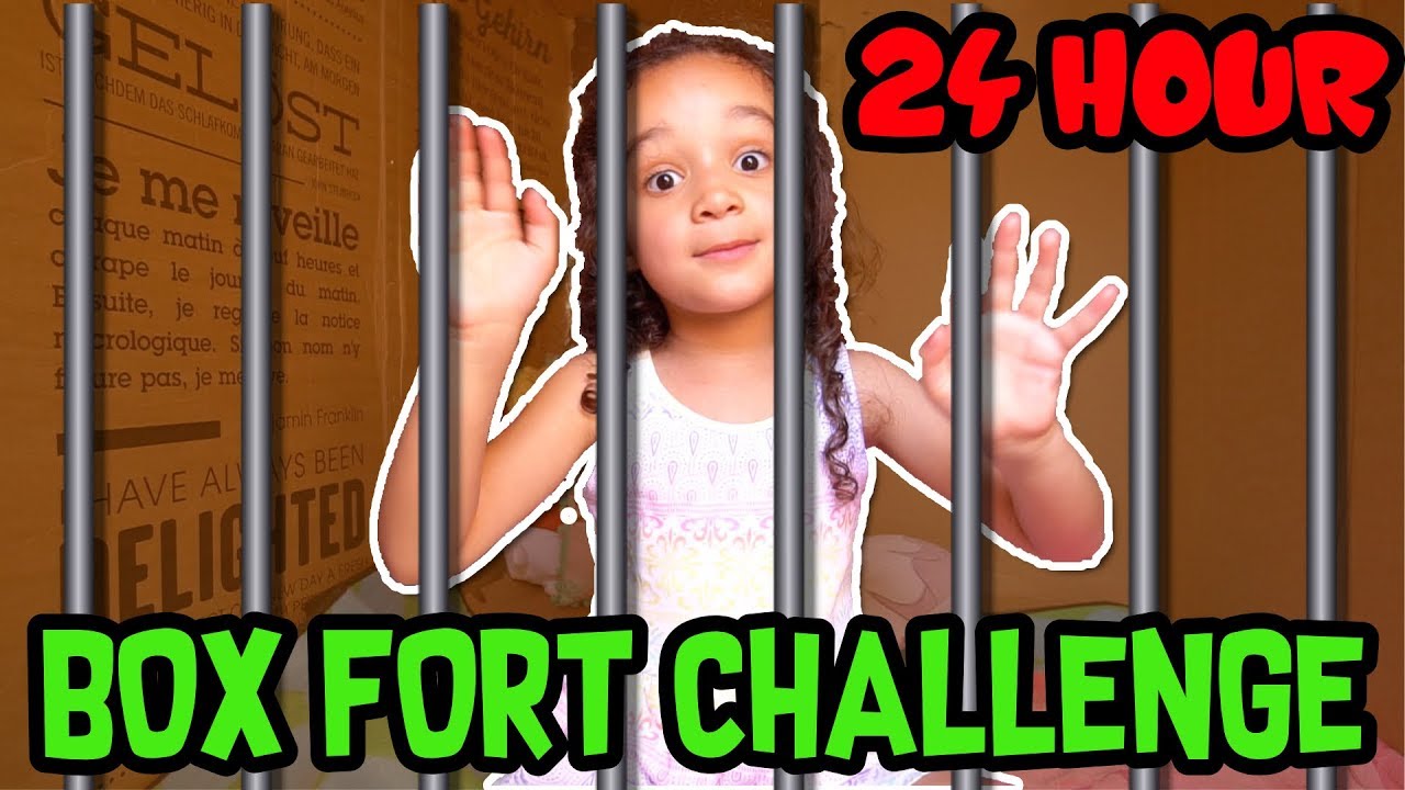 ULTIMATE 24 HOUR BOX FORT CHALLENGE OPENING LOL SURPRISE DOLLS IN MY