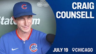 Celebrity Craig Counsell talks Cubs' team defense and PCA's growth as a player | Marquee Sports Network Profile