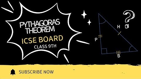 Pythagoras Theorem | Class 9 ICSE Maths | Full Explanation with Examples