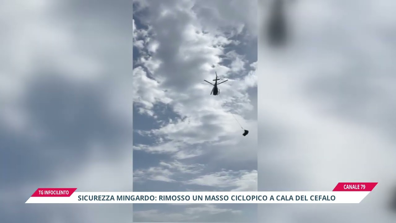 Sicurezza Mingardo: rimosso un masso ciclopico a Cala del Cefalo, i dettagli dell'operazione