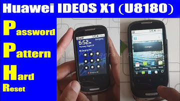 Huawei IDEOS X1 (U8180) Password Pattern Unlock Hard Reset | Urdu Hindi