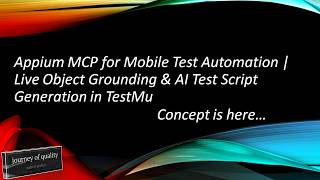 Appium MCP for Mobile Test Automation | Live Object Grounding & AI Test Script Generation in TestMu