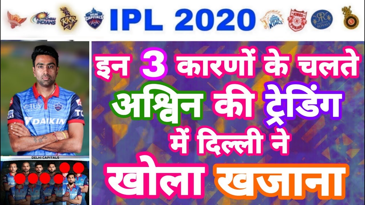 IPL 2020 - List Of 3 Reason Behind Ashwin Trade By Delhi | IPL Auction | MY Cricket Production