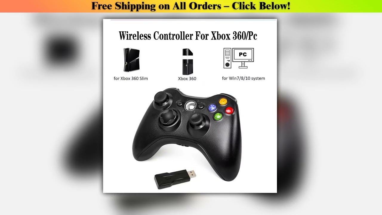 24G Wirelesswired Controller For Xbox 360 Game Controller with DualVibration Turbo Compatible Xbox