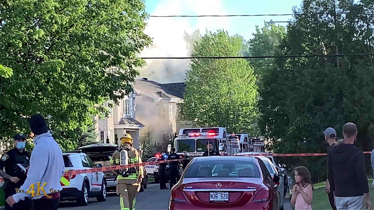Laval: Fire damages two story Chomedey home with attached garage 5-23-2021