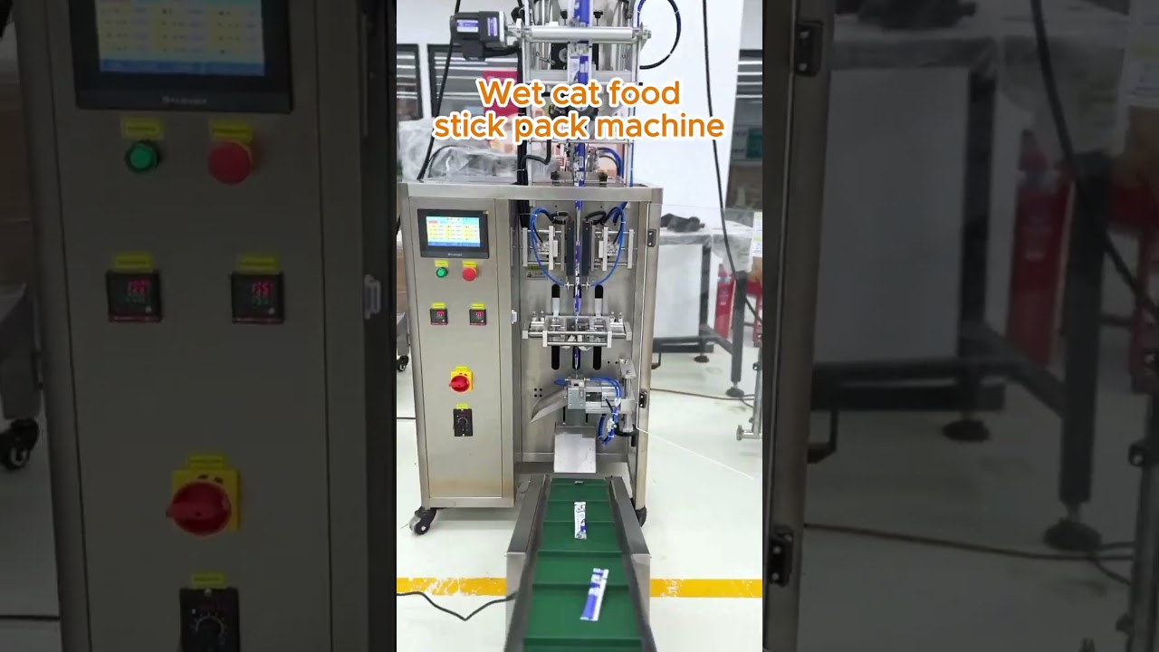 Automatic Stick Pack Machine for Wet Cat Food | Pet Food Packaging