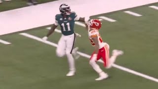 Famous AJ Brown CONTROVERSIAL Offensive Pass Interference vs Trent McDuffie 😳 Super Bowl 59 Highlights Wealth