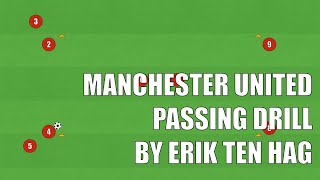 Manchester United Passing Drill by Erik ten Hag | Football/Soccer
