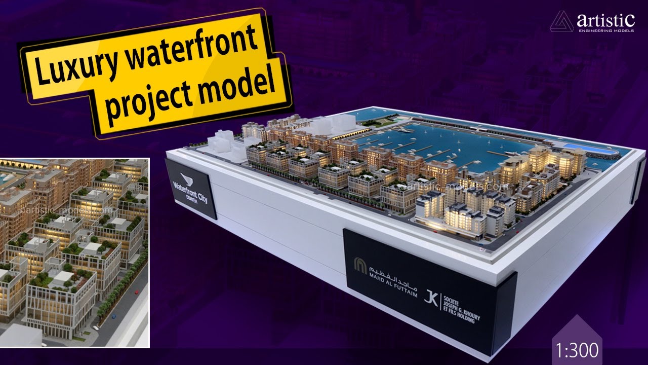 Architectural Scale Model Tour - Waterfront City, Lebanon | Physical Scale Model Making in UAE