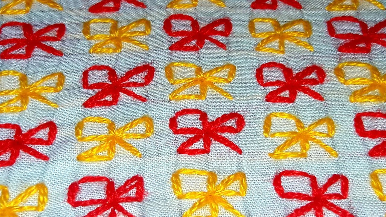 Hand Embroidery nokshi katha \plow cover \cushion cover\bed sheet design leaf stitch. YouTube