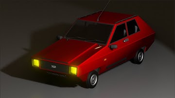 Designing a basic car in blender - Time lapse