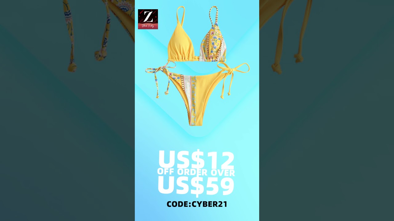 ZAFUL 2021 Cyber Monday Code: CYBER21. Swimwear Up To 60% Off.