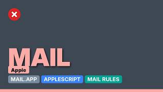 Apple: Mail rules with Script Warning message