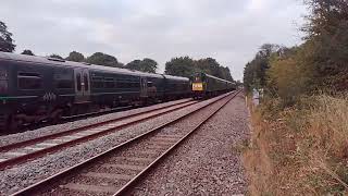 Class 201 thumper green at bedwyn. Full bore.