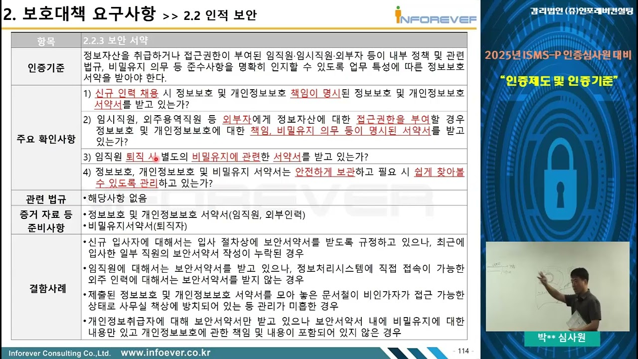 2025년 ISMS-P 인증심사원 검정대비 