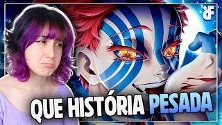SÓ TRISTEZA REAGINDO a Akaza | O Lua Superior 3 | AniRap | FERU REACT