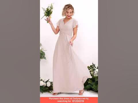 Champagne Bridesmaid & Wedding Guest Dresses - YouTube