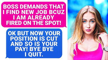Boss Forgot IF She Threatens, There Will Be Consequences! Well, Manager, Get a SURPRISE! I Quit r/MC