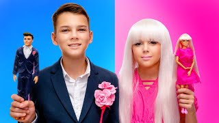 Hi Barbie! Hi Ken! 💖💙 Giant Dollhouse Party Song