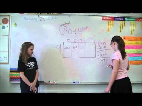Whole Number Division using Area Model - YouTube