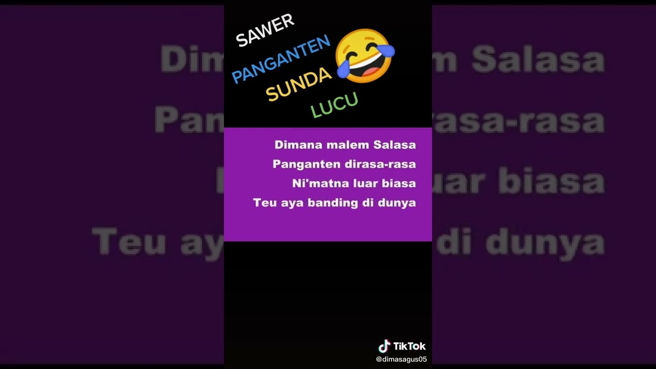 sawer panganten sunda lucu