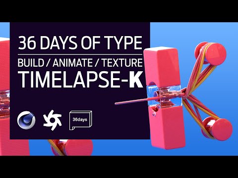 Knotting the 'K': Rope Dynamics Cinema 4D Workflow for 36 Days of Type 2023