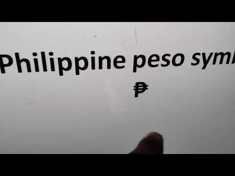 Video: Paano ka mag-type ng peso sign?