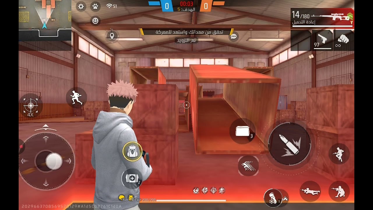 فري فاير ذئب الوحيد انا اسطوري 