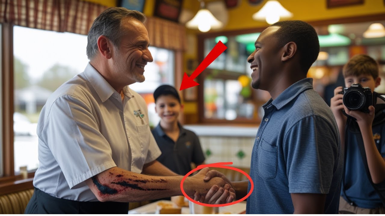 Teen Snaps Photo of Waiter’s Burn Scars—Then His Dad Sees the Tattoo and Freezes