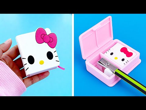🎨 학교에서 사용할 수 있는 귀여운 미니 DIY 만들기 🎒 완전 귀여운 학용품! 💕