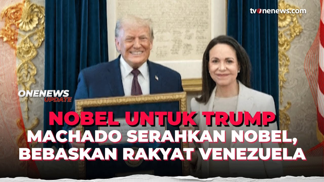 Bertemu di Gedung Putih, Maria Machado Musuh Maduro Serahkan Nobel ke Trump | OneNews Update