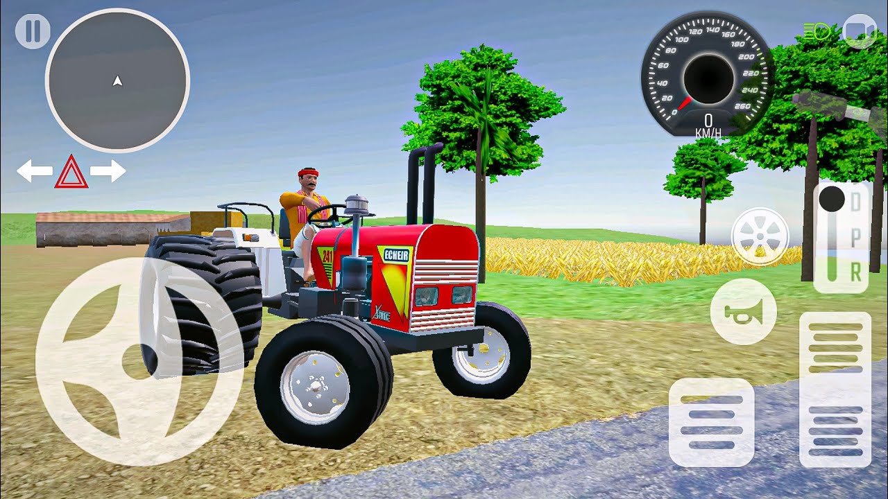 Indian tractor PRO Simulation gameplay // tractor wala game video // Android gameplay malayalam