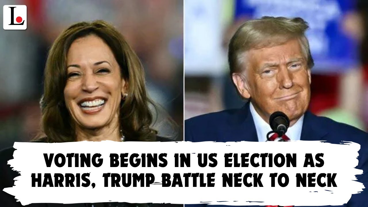 Voting Begins In US Election As Harris, Trump Battle Neck To Neck - YouTube